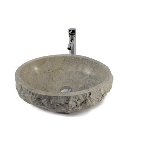 Lavoar piatra Ego copy of EROSI Light Grey BT4 wash basin overtop 