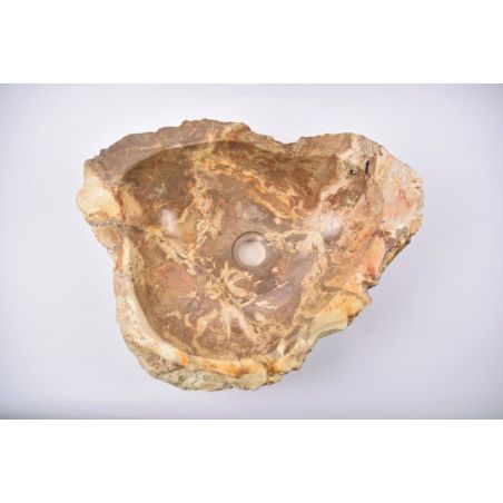Lavoar piatra Ego copy of Fossil Wood LARGE BT23 wash basin overtop 