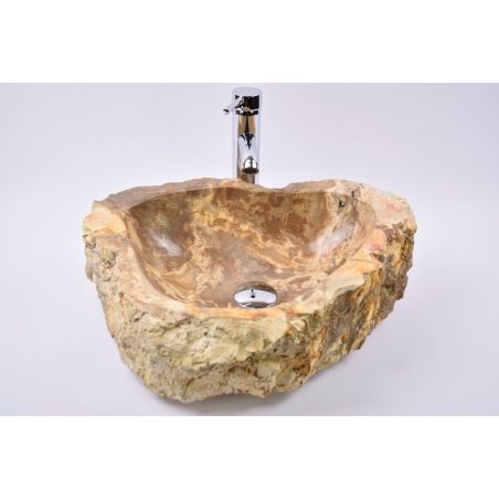 Lavoar piatra Ego copy of Fossil Wood LARGE BT23 wash basin overtop 