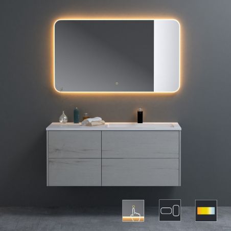 Oglinda pentru baie EGO - Louie, cu LED, dezaburire si intrerupator touch