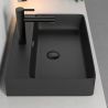 Lavoar, Negru Mat, 60x42 cm, montaj suspendat sau pe blat, cu o gaura de baterie, ceramica sanitara, Mino Lavoar, Negru Mat, 60x42 cm, montaj suspendat sau pe blat, cu o gaura de baterie, ceramica sanitara, Mino