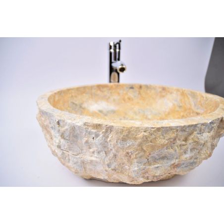 Lavoar piatra Ego EROSI BROWN BT10 wash basin overtop 