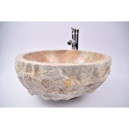 Lavoar piatra Ego EROSI BROWN BT8 wash basin overtop 