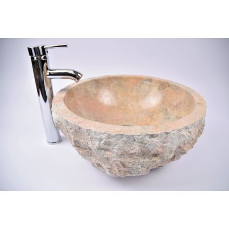 Lavoar piatra Ego EROSI BROWN BT8 wash basin overtop 