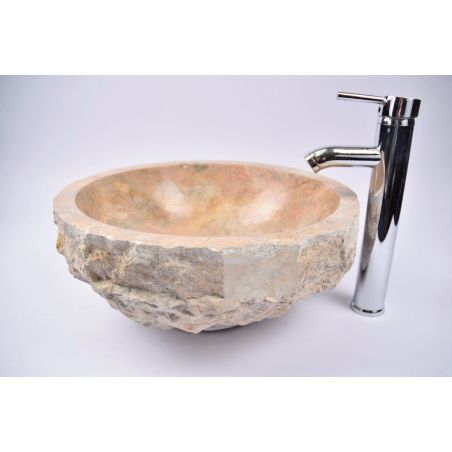Lavoar piatra Ego EROSI BROWN BT8 wash basin overtop 