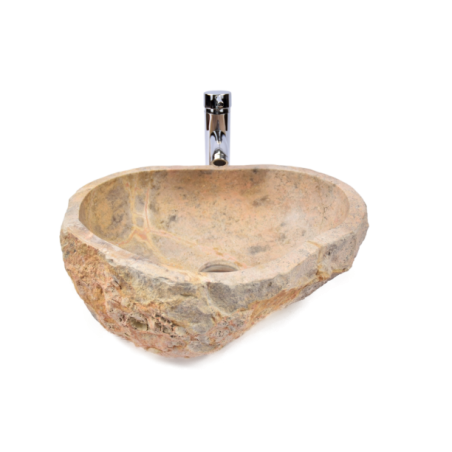 Lavoar piatra Ego EROSI BROWN BT7 wash basin overtop 