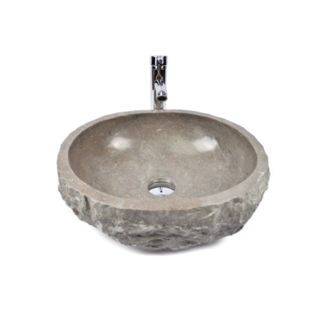 Lavoar piatra Ego EROSI Grey EG1 wash basin overtop 