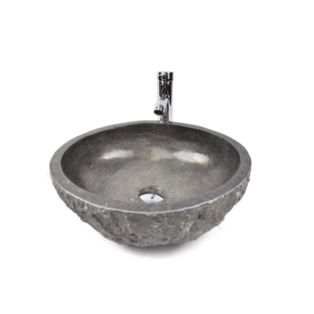 Lavoar piatra Ego EROSI Negru I8 wash basin overtop 