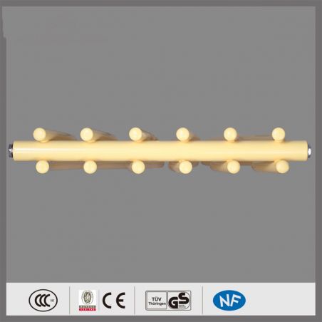 Calorifer Decorativ Crem, 120x50 cm, 506 W, 12 elementi, otel, baie sau camera, Emre