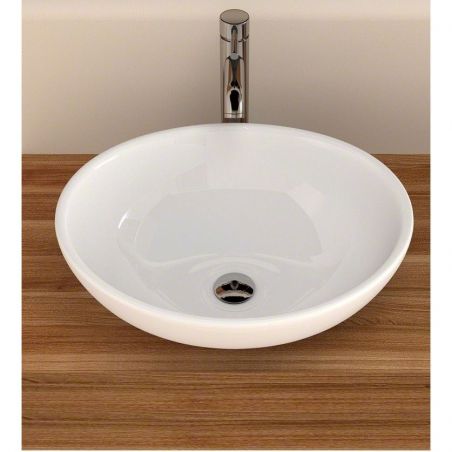 Lavoar EGO Sofia, Alb, lucios, 41x34.5 cm, montaj pe blat, ceramica sanitara