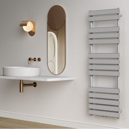 Calorifer, Gri Argintiu, 140x50 cm, radiator Portprosop din otel, Nadir