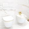 Vas bideu Ben, Gold Line, 49x36 cm, montaj suspendat, ceramica sanitara