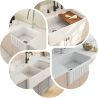 Chiuveta bucatarie, material Fireclay, stil Farmhouse, montaj incastratat, 68x48 cm, Alb, Royalty Line by Ego, Nazario Chiuveta bucatarie, material Fireclay, stil Farmhouse, montaj incastratat, 68x48 cm, Alb, Royalty Line by Ego, Nazario