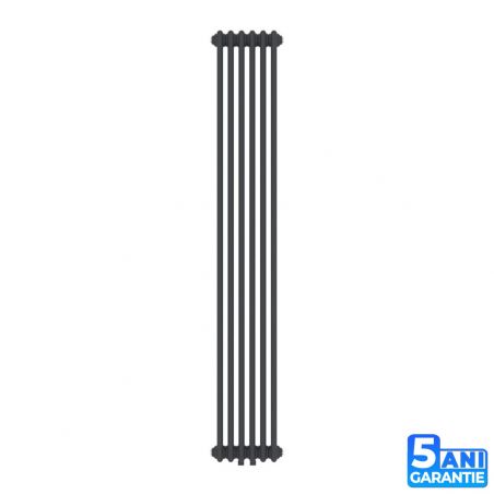 Calorifer vertical EGO - Verona, radiator din otel, Antracit, 180x32 cm