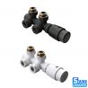 Set robinet, cap termostatic cu ventil, 5 trepte reglabile, tur-retur Set robinet, cap termostatic cu ventil, 5 trepte reglabile, tur-retur