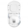 Vas Wc, Granit Lucios, Rimless, 49x37 cm, montaj suspendat, capac Duroplast, ceramica sanitara, Ben