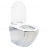 Vas Wc, Granit Lucios, Rimless, 49x37 cm, montaj suspendat, capac Duroplast, ceramica sanitara, Ben