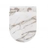 Vas Wc, finisaj marmura, Rimless, 49x37 cm, montaj suspendat, capac cu Soft-Close, ceramica sanitara, Ben