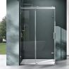 Cabina EGO-17-2, perete fix si usa Glisanta, sticla securizata 8 mm, fara profile metalice, dimensiuni la alegere Cabina EGO-17-2, perete fix si usa Glisanta, sticla securizata 8 mm, fara profile metalice, dimensiuni la alegere
