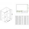 Cabina EGO-17-2, perete fix si usa Glisanta, sticla securizata 8 mm, fara profile metalice, dimensiuni la alegere Cabina EGO-17-2, perete fix si usa Glisanta, sticla securizata 8 mm, fara profile metalice, dimensiuni la alegere