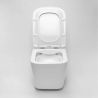 Vas WC Rimless, Alb Lucios, montaj suspendat, capac duroplast slim soft-close inclus, Alfonso
