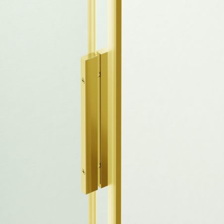 Cabina dus, 2 Usi Glisante, sticla securizata de 6 mm, 80-100 x 80-100 cm, profil Auriu mat, Medea