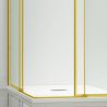 Cabina dus, 2 Usi Glisante, sticla securizata de 6 mm, 80-100 x 80-100 cm, profil Auriu mat, Medea Cabina dus, 2 Usi Glisante, sticla securizata de 6 mm, 80-100 x 80-100 cm, profil Auriu mat, Medea