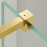 Perete dus Walk-In Ultra-Slim, sticla securizata de 8 mm, dimensiuni 80-120x200 cm, profile auriu mat, Nano Easy Clean, Matia Perete dus Walk-In Ultra-Slim, sticla securizata de 8 mm, dimensiuni 80-120x200 cm, profile auriu mat, Nano Easy Clean, Matia