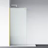 Perete dus Walk-In Ultra-Slim, sticla securizata de 8 mm, dimensiuni 80-120x200 cm, profile auriu mat, Nano Easy Clean, Matia Perete dus Walk-In Ultra-Slim, sticla securizata de 8 mm, dimensiuni 80-120x200 cm, profile auriu mat, Nano Easy Clean, Matia