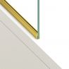 Paravan cada, fix, transparent, profile Auriu Mat, sticla securizata 8 mm, 80-90x150 cm , Nora