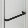 Perete dus Walk-In, sticla securizata de 6 mm, 2 elemente, glisant, dimensiuni 100-120x200 cm,  Negru Mat, Benito Perete dus Walk-In, sticla securizata de 6 mm, 2 elemente, glisant, dimensiuni 100-120x200 cm,  Negru Mat, Benito