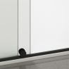 Perete dus Walk-In, sticla securizata de 6 mm, 2 elemente, glisant, dimensiuni 100-120x200 cm,  Negru Mat, Benito Perete dus Walk-In, sticla securizata de 6 mm, 2 elemente, glisant, dimensiuni 100-120x200 cm,  Negru Mat, Benito