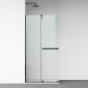 Perete dus Walk-In, sticla securizata de 6 mm, 2 elemente, glisant, dimensiuni 100-120x200 cm,  Negru Mat, Benito Perete dus Walk-In, sticla securizata de 6 mm, 2 elemente, glisant, dimensiuni 100-120x200 cm,  Negru Mat, Benito