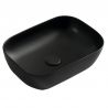Lavoar, Negru Mat, Power Colour, dimensiuni 45.5x 32 cm, ceramica sanitara, montaj pe blat, Nicoli Lavoar, Negru Mat, Power Colour, dimensiuni 45.5x 32 cm, ceramica sanitara, montaj pe blat, Nicoli