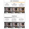 Oglinda Led, Dezaburire, Buton Touch, sticla 5 mm, Cadru negru, 3 Culori, Intensitate reglabila, dimensiuni 80, 90 cm, Cezara Oglinda Led, Dezaburire, Buton Touch, sticla 5 mm, Cadru negru, 3 Culori, Intensitate reglabila, dimensiuni 80, 90 cm, Cezara