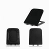 Capac Duroplast inchidere Soft-Close pentru vas wc Alfonso Negru Mat