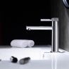 Baterie lavoar EGO-Tiona Chrome, montaj pe lavoar, finisaj Crom, perlator aer, design deosebit Baterie lavoar EGO-Tiona Chrome, montaj pe lavoar, finisaj Crom, perlator aer, design deosebit