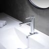 Baterie lavoar EGO-Tiona Chrome, montaj pe lavoar, finisaj Crom, perlator aer, design deosebit Baterie lavoar EGO-Tiona Chrome, montaj pe lavoar, finisaj Crom, perlator aer, design deosebit