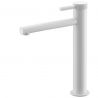 Baterie lavoar EGO-Tiona White High, montaj pe blat, finisaj Alb Mat, perlator aer, design deosebit Baterie lavoar EGO-Tiona White High, montaj pe blat, finisaj Alb Mat, perlator aer, design deosebit