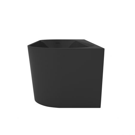 Cada de baie freestanding, Acril sanitar, Negru Lucios, 170x75 cm, izolare termica, Joe
