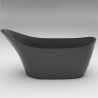 Cada de baie, freestanding, compozit mineral, ventil negru inclus, Negru Mat, 172x74 cm, Evelin Cada de baie, freestanding, compozit mineral, ventil negru inclus, Negru Mat, 172x74 cm, Evelin