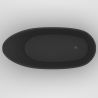 Cada de baie, freestanding, compozit mineral, ventil negru inclus, Negru Mat, 172x74 cm, Evelin Cada de baie, freestanding, compozit mineral, ventil negru inclus, Negru Mat, 172x74 cm, Evelin