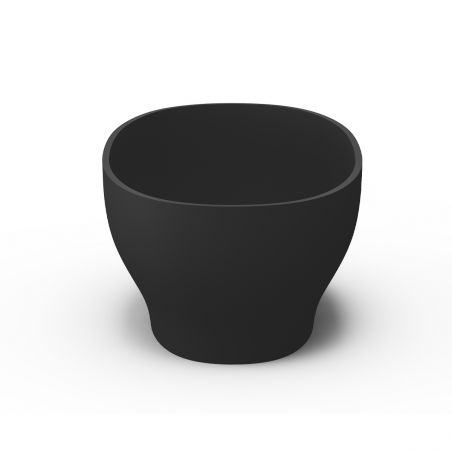 Cada de baie, freestanding, compozit mineral, ventil negru inclus, Negru Mat, 170x85 cm, Noemi