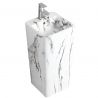 Lavoar stativ Imola Marble, cu gaura de baterie, 40x40x85 cm, montaj pe podea, ceramica sanitara Lavoar stativ Imola Marble, cu gaura de baterie, 40x40x85 cm, montaj pe podea, ceramica sanitara
