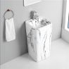 Lavoar stativ Imola Marble, cu gaura de baterie, 40x40x85 cm, montaj pe podea, ceramica sanitara Lavoar stativ Imola Marble, cu gaura de baterie, 40x40x85 cm, montaj pe podea, ceramica sanitara