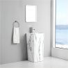 Lavoar stativ Imola Marble, cu gaura de baterie, 40x40x85 cm, montaj pe podea, ceramica sanitara Lavoar stativ Imola Marble, cu gaura de baterie, 40x40x85 cm, montaj pe podea, ceramica sanitara