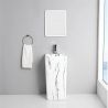 Lavoar stativ Imola Marble, cu gaura de baterie, 40x40x85 cm, montaj pe podea, ceramica sanitara Lavoar stativ Imola Marble, cu gaura de baterie, 40x40x85 cm, montaj pe podea, ceramica sanitara