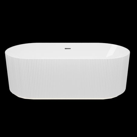 Cada de baie, freestanding, Iluminare Led , senzor miscare,  Acril, ventil  inclus, Alb Lucios, 170x80 cm, Eliza