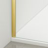 Cabina dus, perete fix si usa glisanta, sticla securizata de 6 mm, 70x90 x 100-180 cm, profil si maner Auriu Mat, Hanes Cabina dus, perete fix si usa glisanta, sticla securizata de 6 mm, 70x90 x 100-180 cm, profil si maner Auriu Mat, Hanes