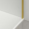 Cabina dus, perete fix si usa glisanta, sticla securizata de 6 mm, 70x90 x 100-180 cm, profil si maner Auriu Mat, Hanes Cabina dus, perete fix si usa glisanta, sticla securizata de 6 mm, 70x90 x 100-180 cm, profil si maner Auriu Mat, Hanes